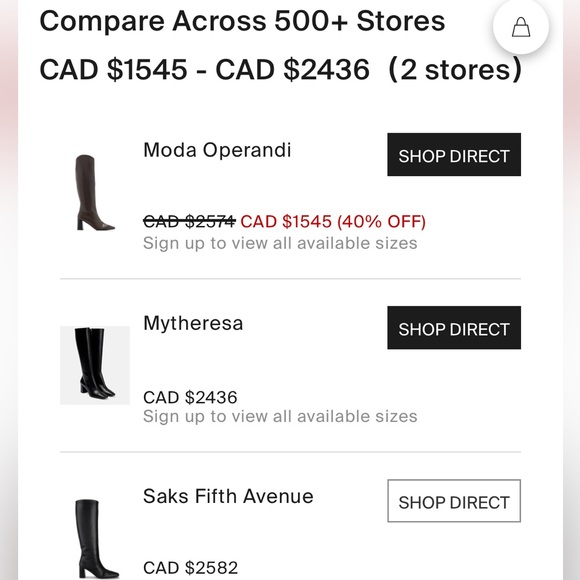 THE ROW Square Toe Knee High Boot (Women) - Picture 7 of 7